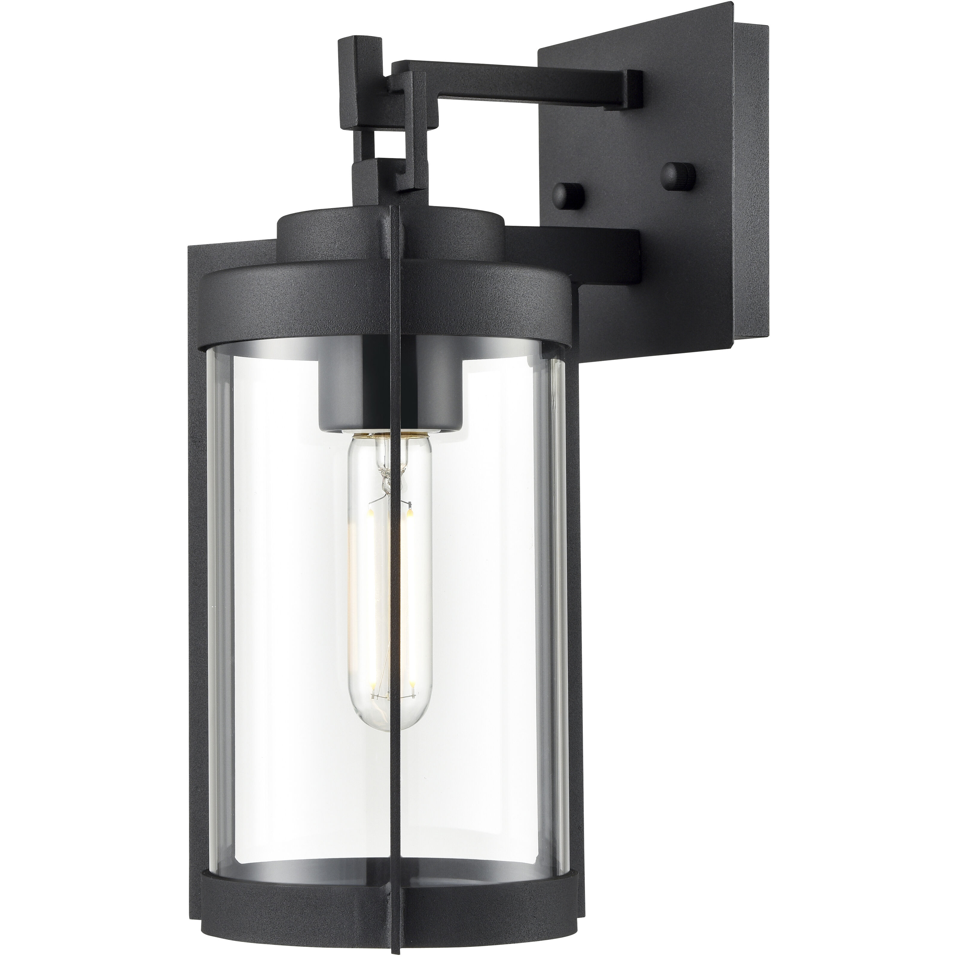 Ellway 1 Light 12.5 inch Textured Black Outdoor Wall Sconce